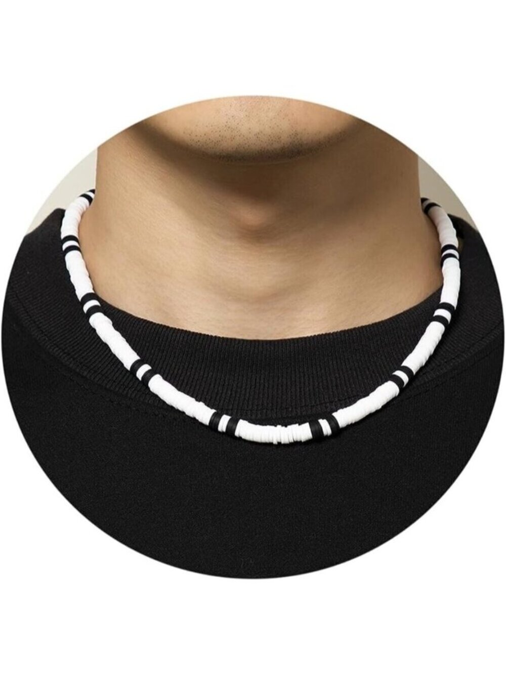 🆕Men White Puka Shell Necklace Trendy Summer Beach Sea Beaded Hawaiian Jewelry